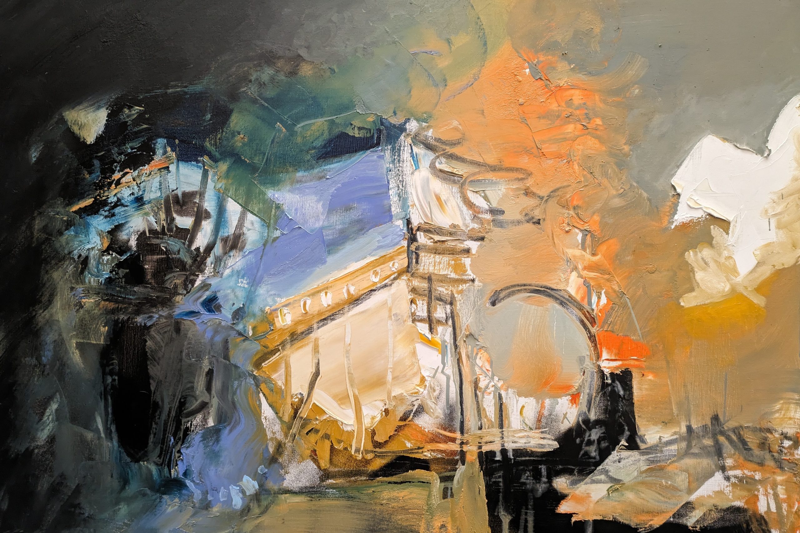 Le feu de bord de mer_70x100cm_huile sur toile_3500€